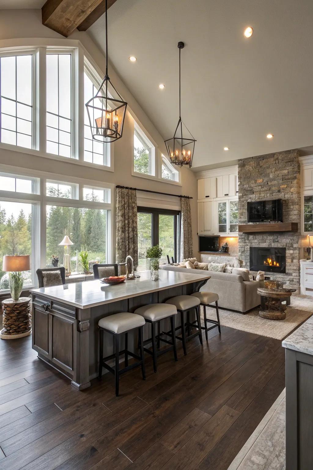 A blend of styles adds depth to the design.