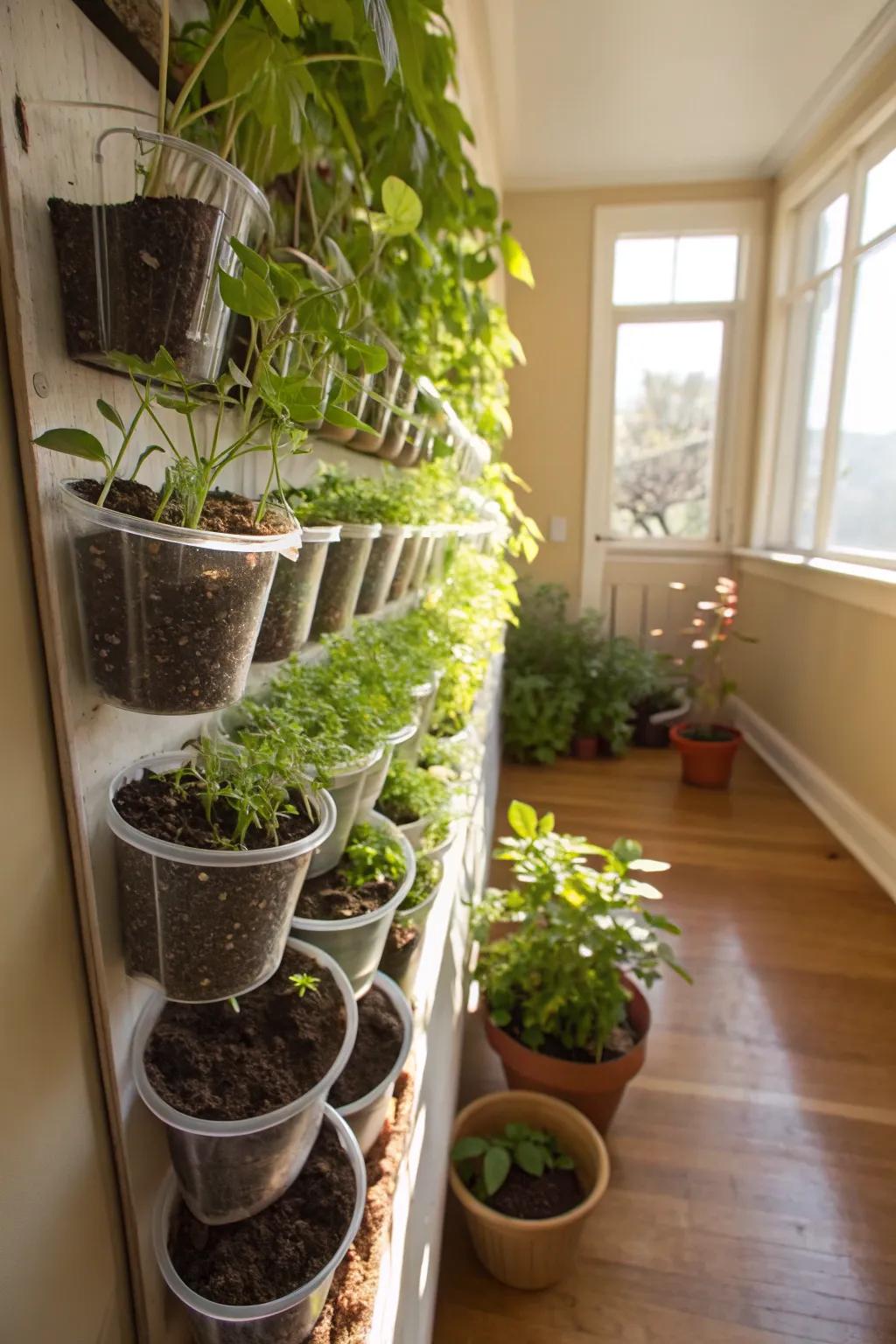 Nurture fresh growth via a propagation wall.