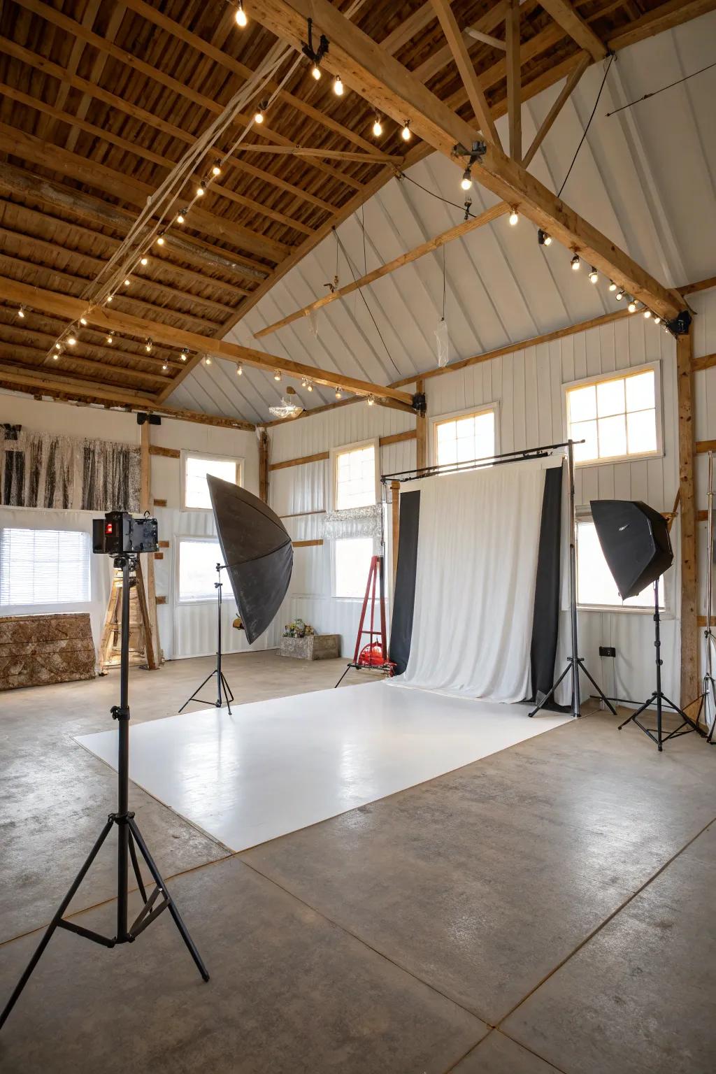 Make images with a pole barn spot.