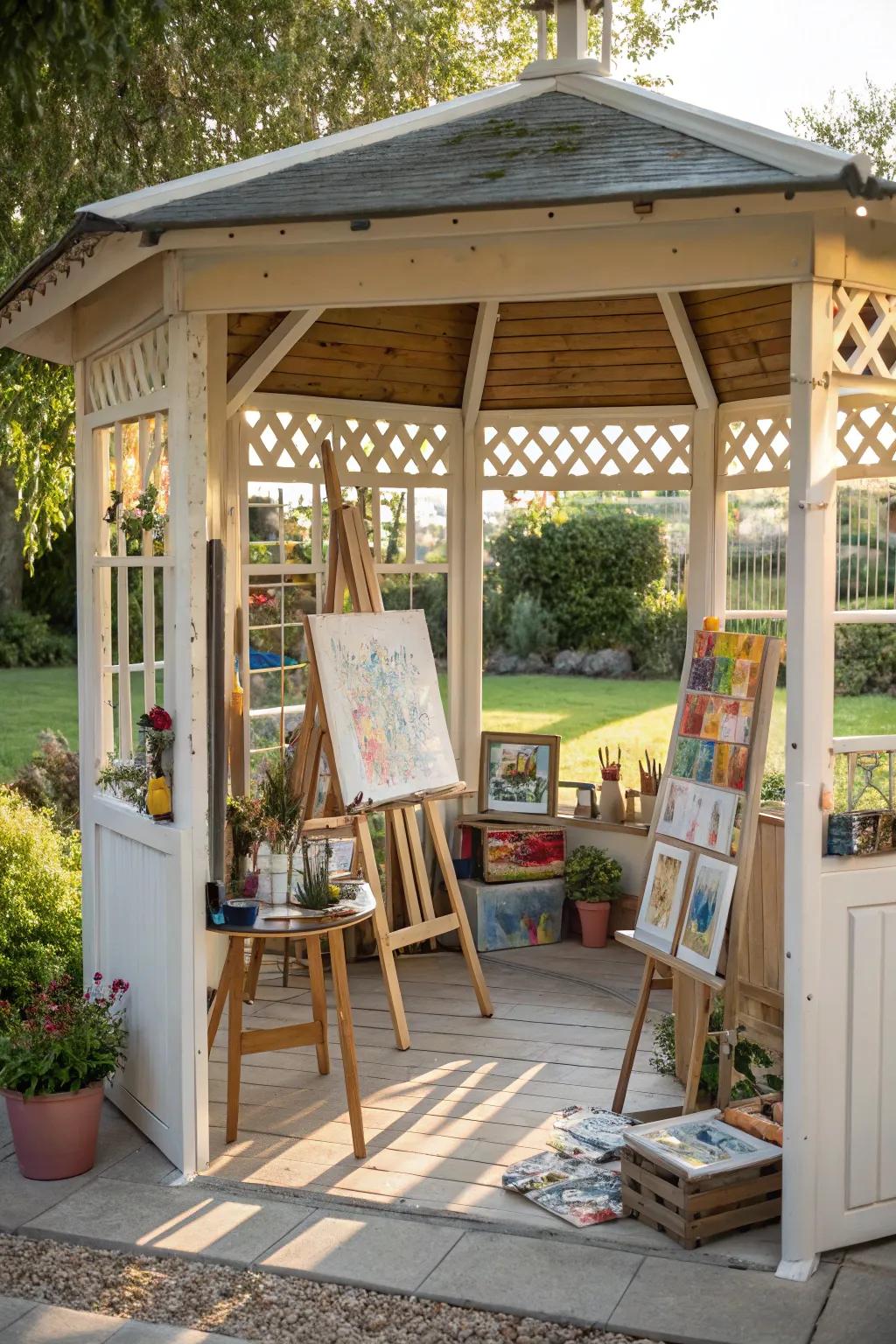 Unleash creativity in a DIY art studio.
