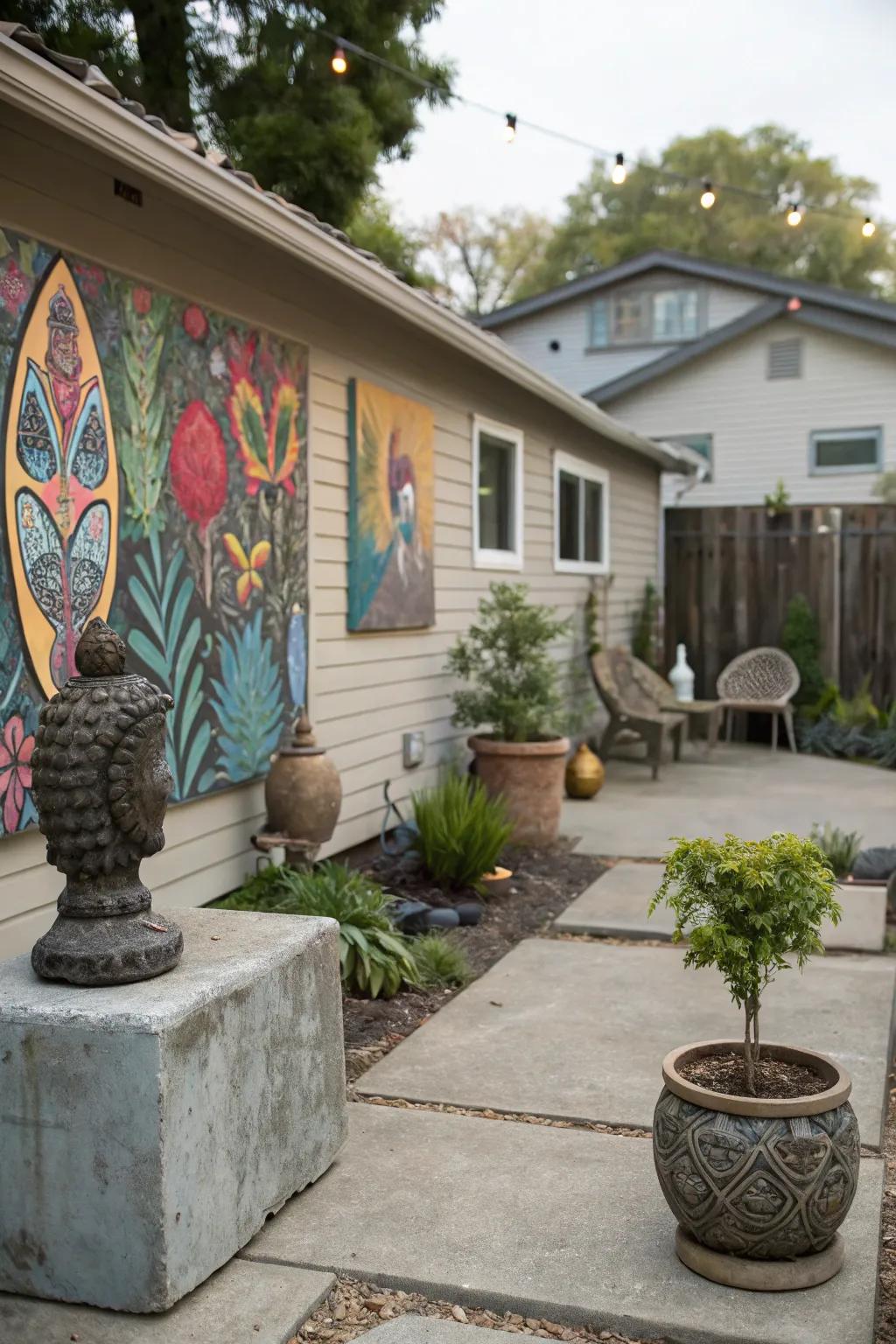 Artistic elements add personality and charm.