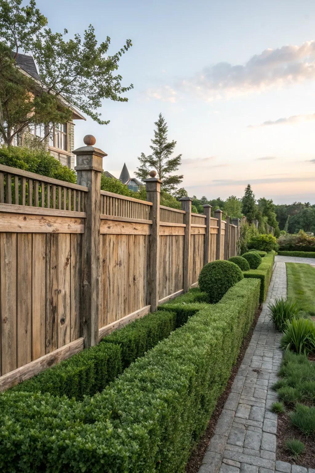 Stained timber adds a hint of sophistication.