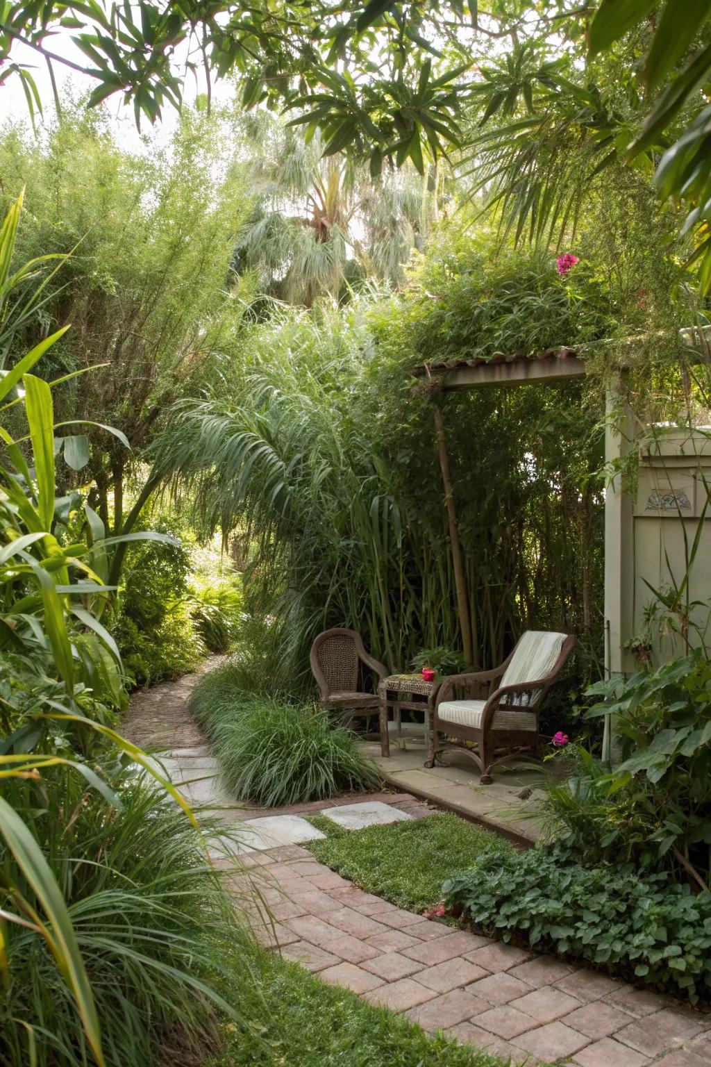 A hidden nook delivers a secluded escape within your garden.