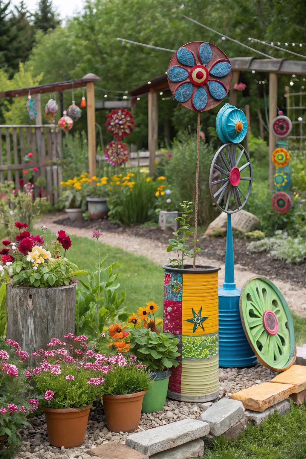 DIY garden art adds personal flair and creativity to your space.