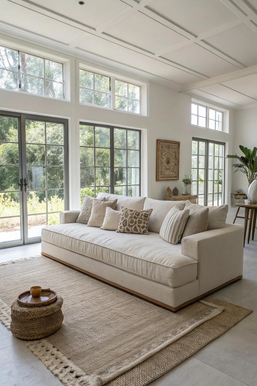 Floor sofas deliver a modern, stylish seating alternative.