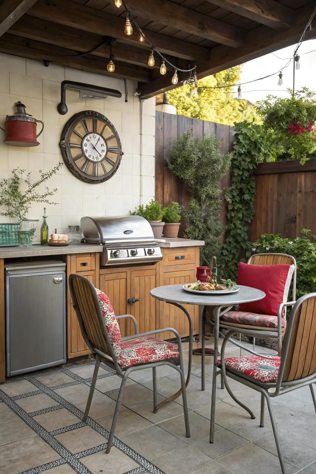 Vintage accents bring charm and personality to your space.