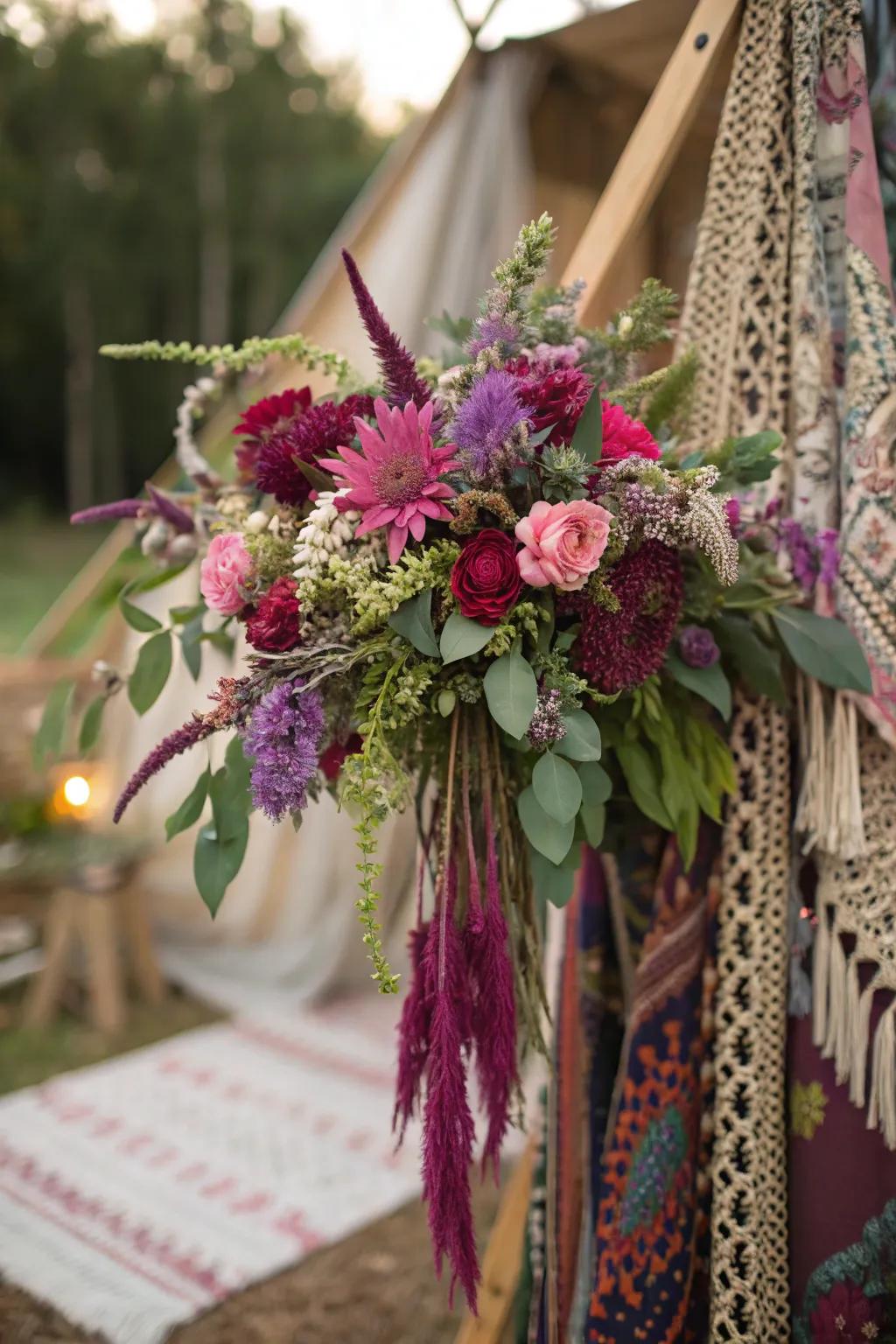 Amaranthus offers a funky and bohemian touch to summer bouquets.