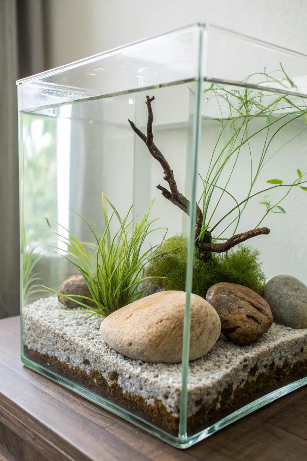 Embrace the elegance of minimalism with a design that’s both clean and calming.