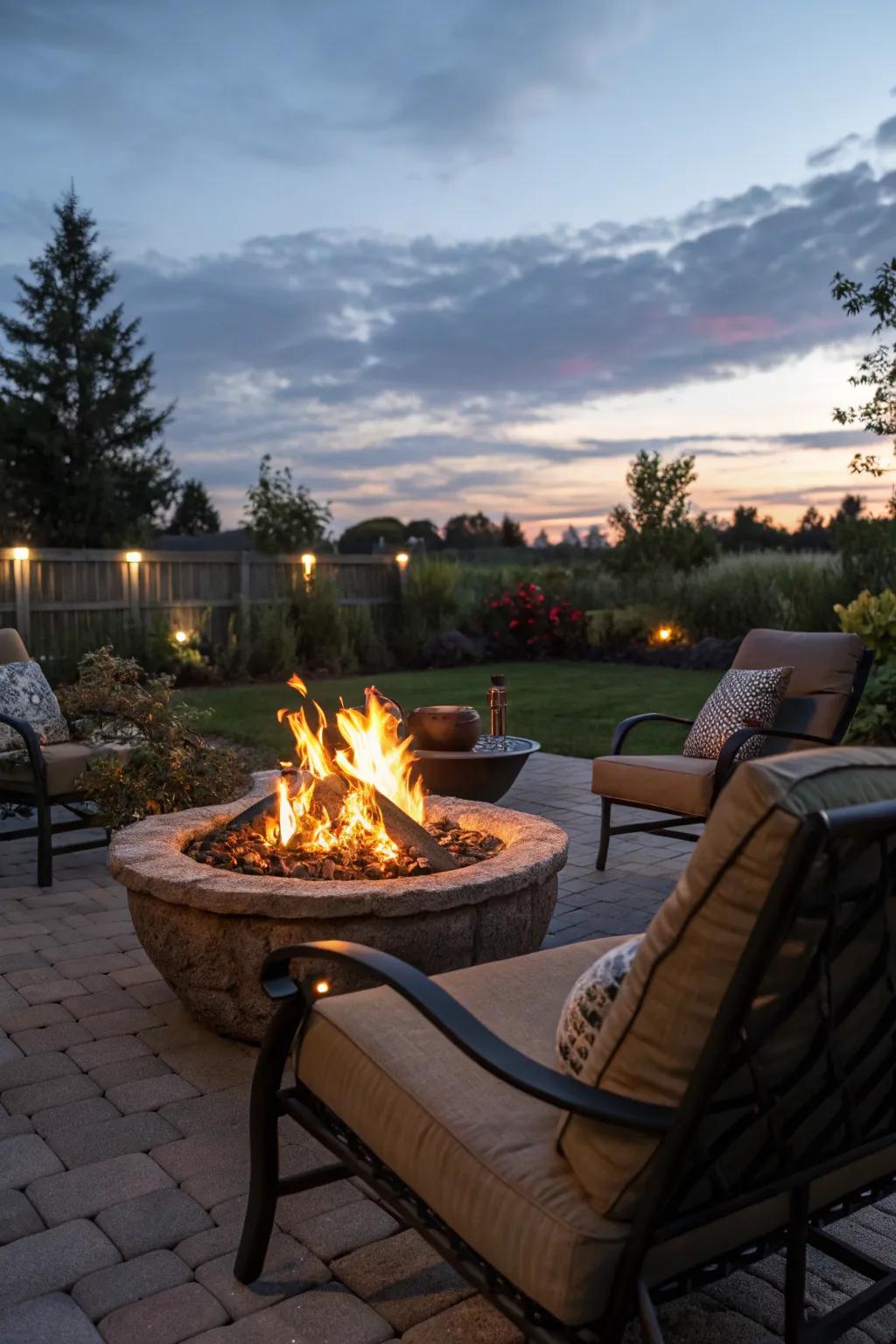 Come together around a welcoming fire pit for warm evenings and memorable conversations.