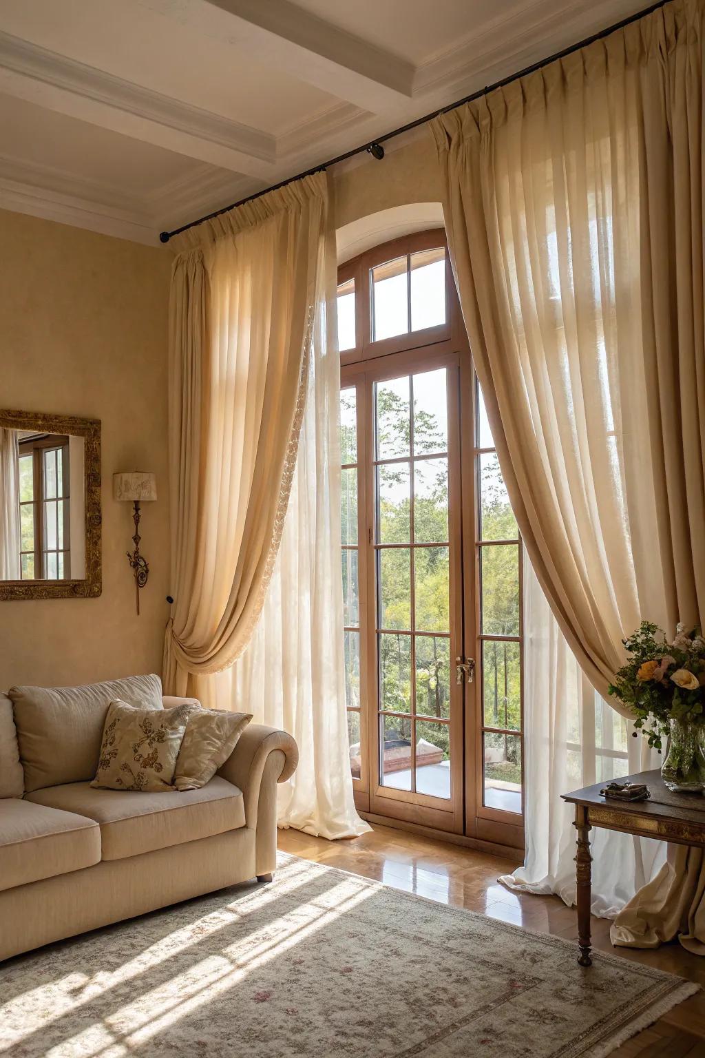Natural light magnifies the appeal of beige.