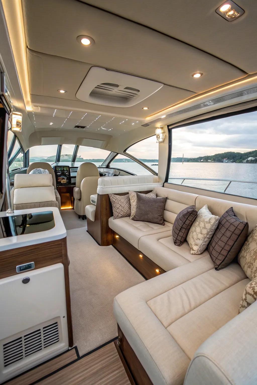 Seating that converts into a bed, which is perfect for compact spaces.