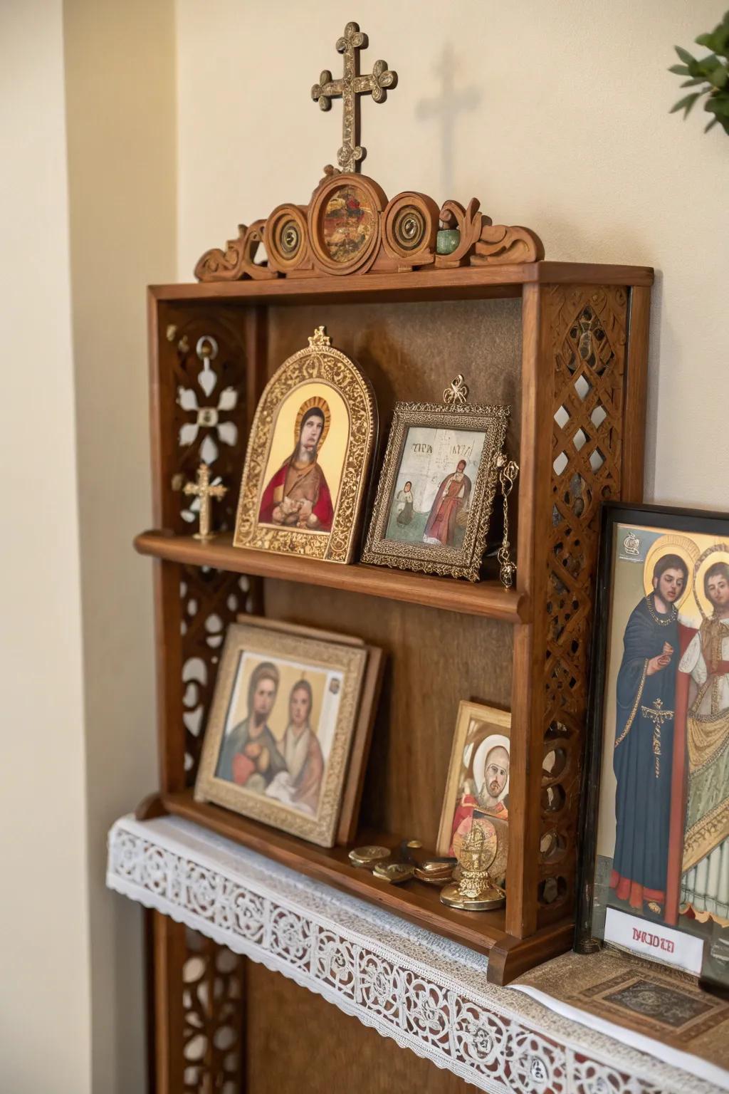 Religious icons add depth and tradition to your sacred space.
