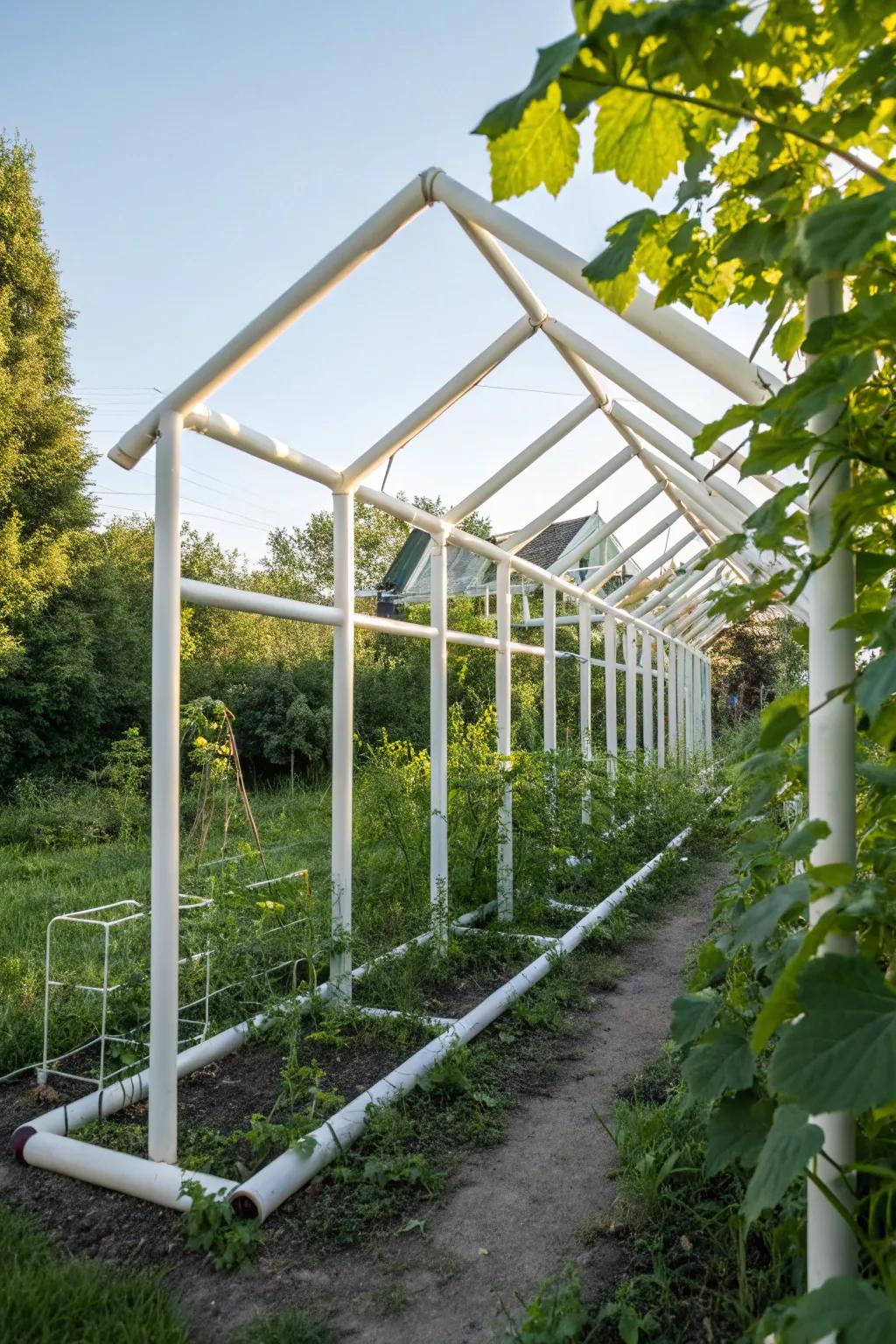 Craft Your Dream Greenhouse: PVC Pipe Simplicity for the Modern Artisan.