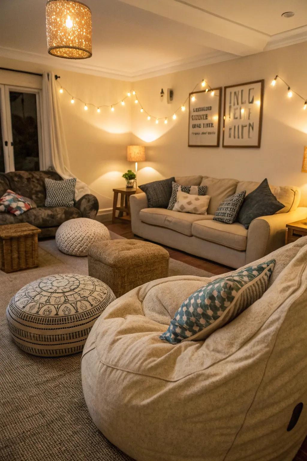 Sink into comfort with plush seating options.