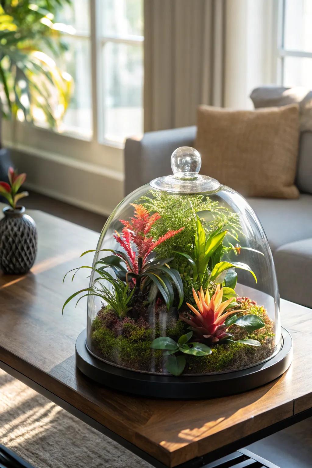 Bring a tropical paradise into your home with vibrant foliage.