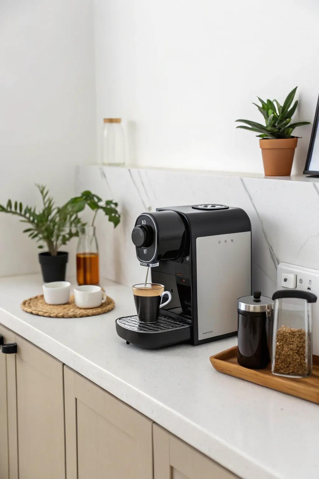Small coffee appliances are best for limited spaces.