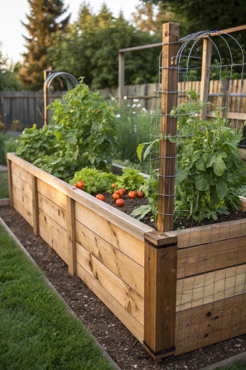 Elevate your garden game with a stylish, rabbit-proof raised bed!