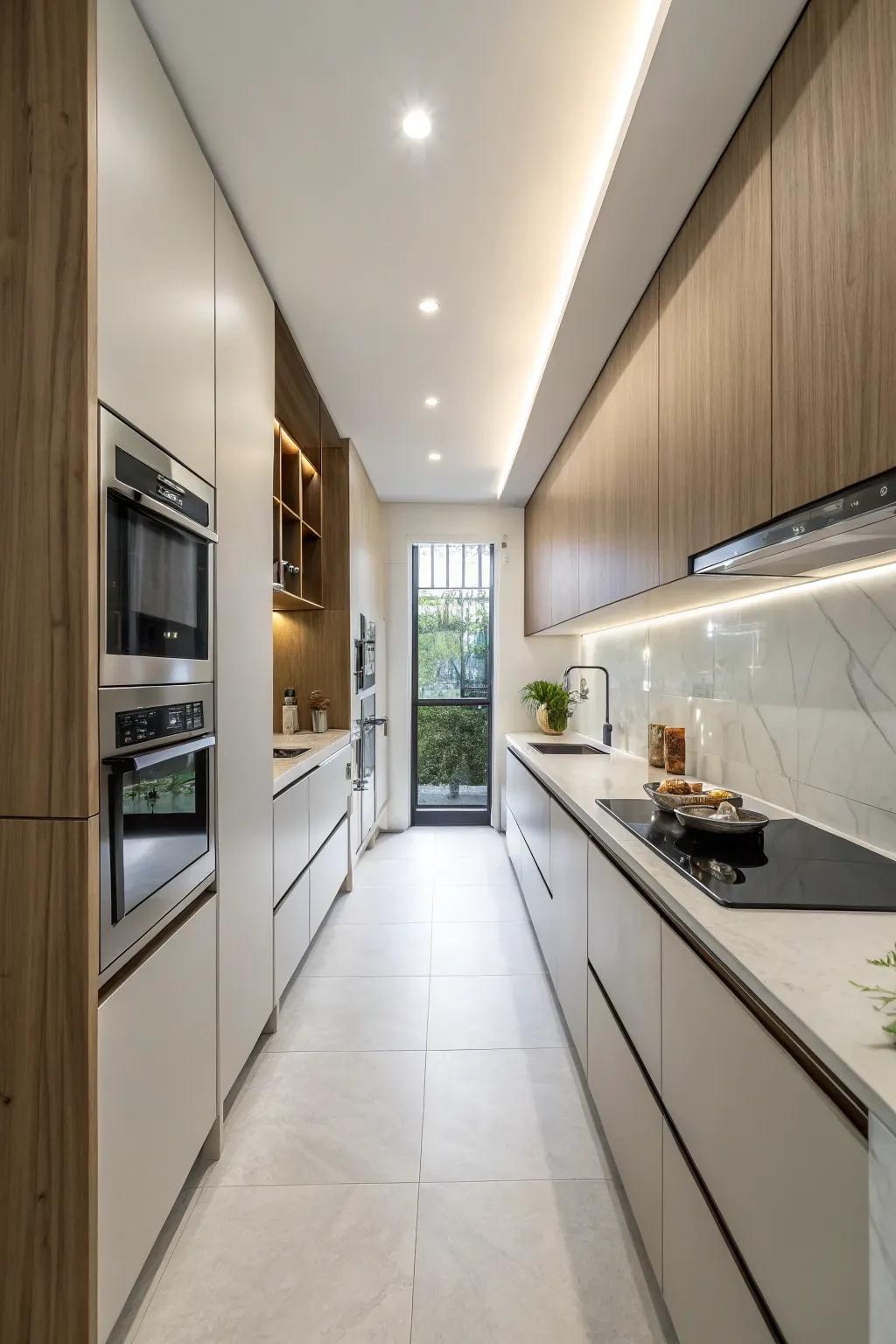 Seamless integration for an uncluttered look.