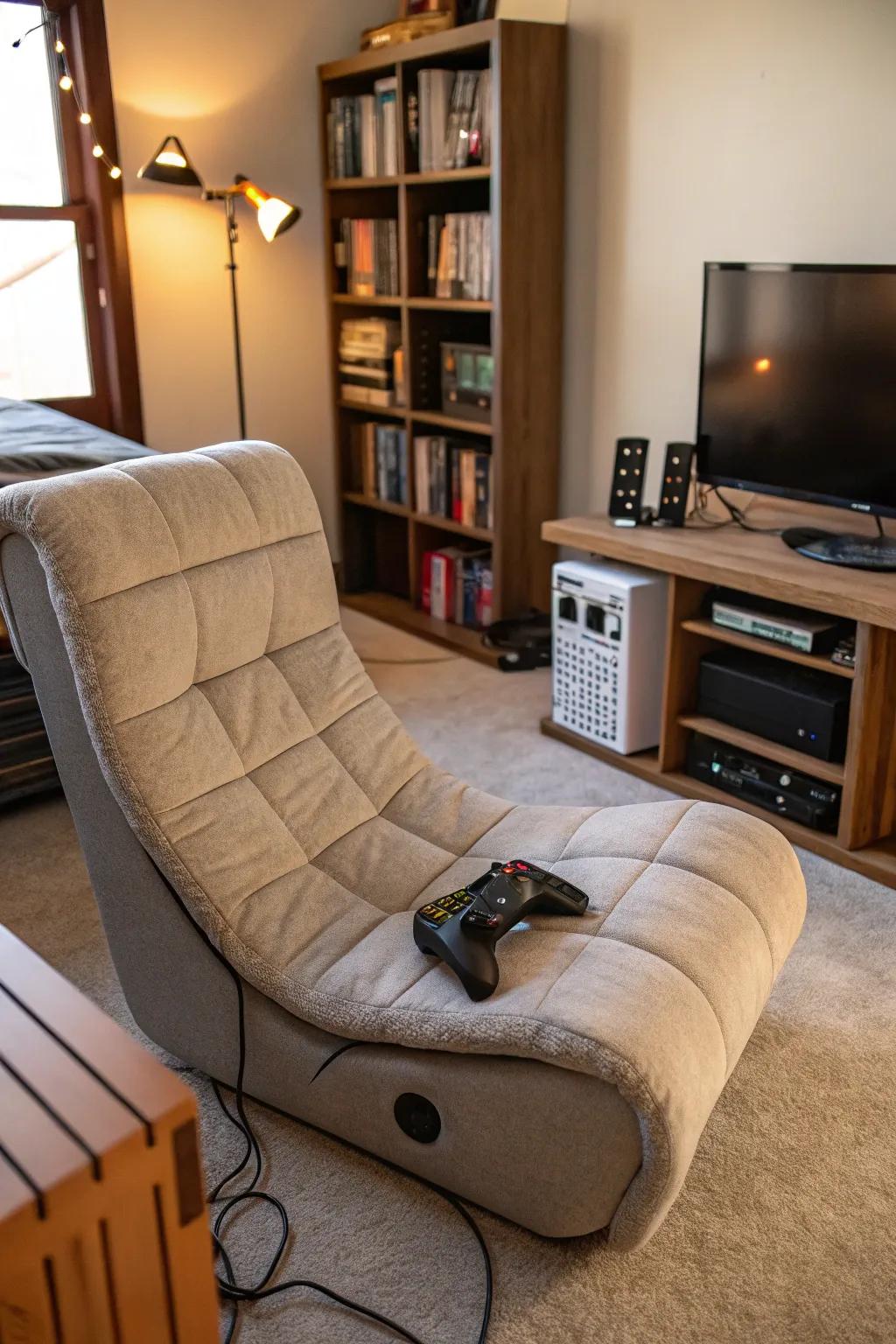 Thrifted gaming seats combine comfort and affordability.