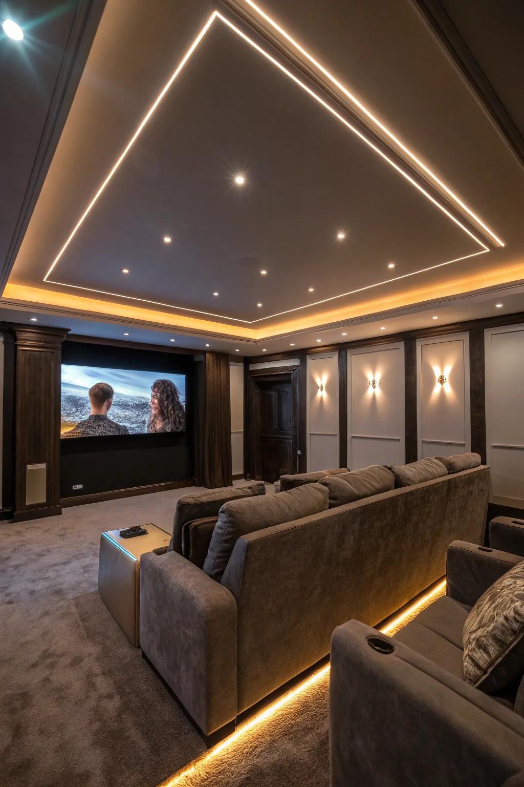 Revamp your theater space with radiant LED ambiance.