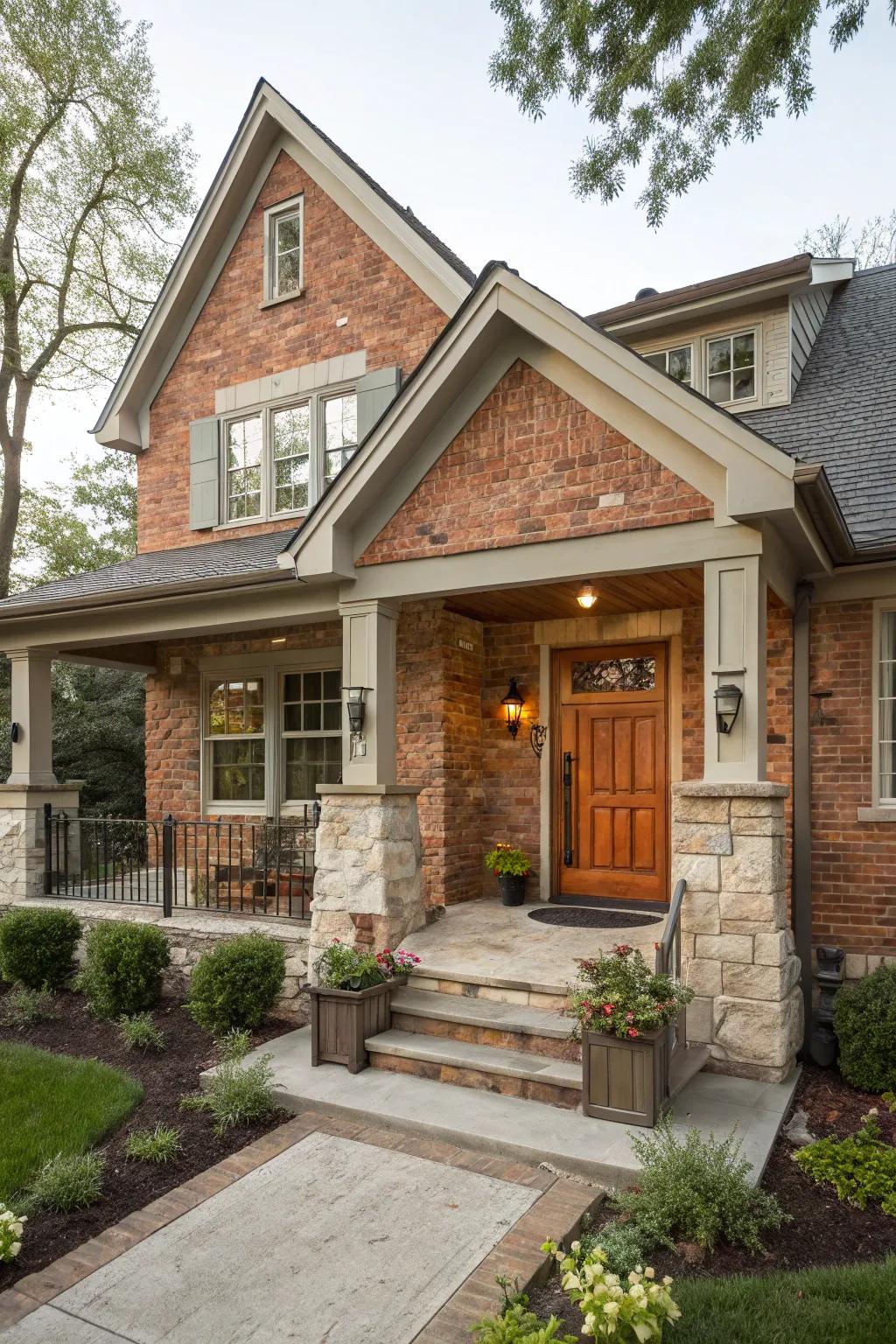 Traditional siding with a modern twist for timeless charm.