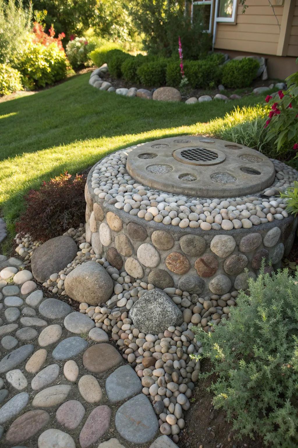 Rockin' It: Transform your garden with a stunning stone arrangement that combines functionality with natural beauty.