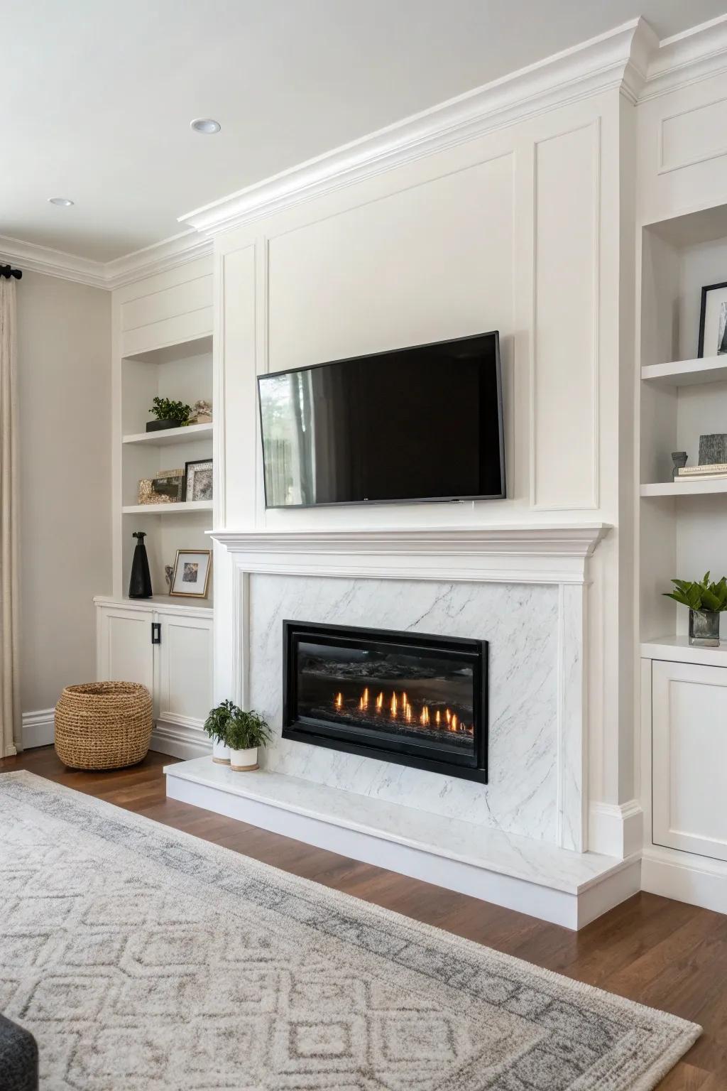 Contemporary simplicity fosters an open and spacious feel.