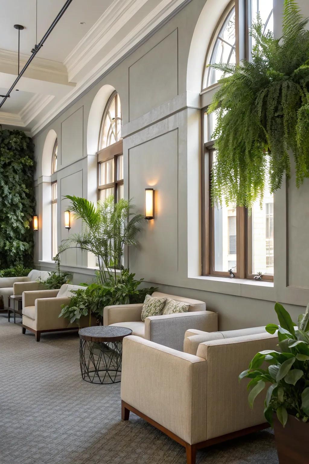 Muted palettes evoke an atmosphere of calm and adaptability.