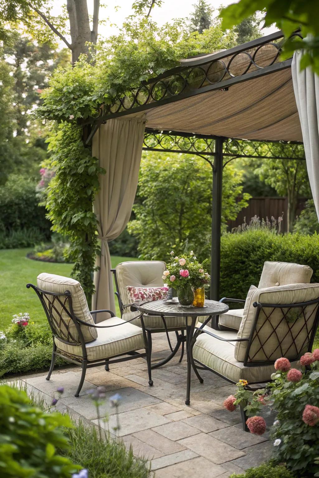 A cozy seating nook perfect for relaxation.