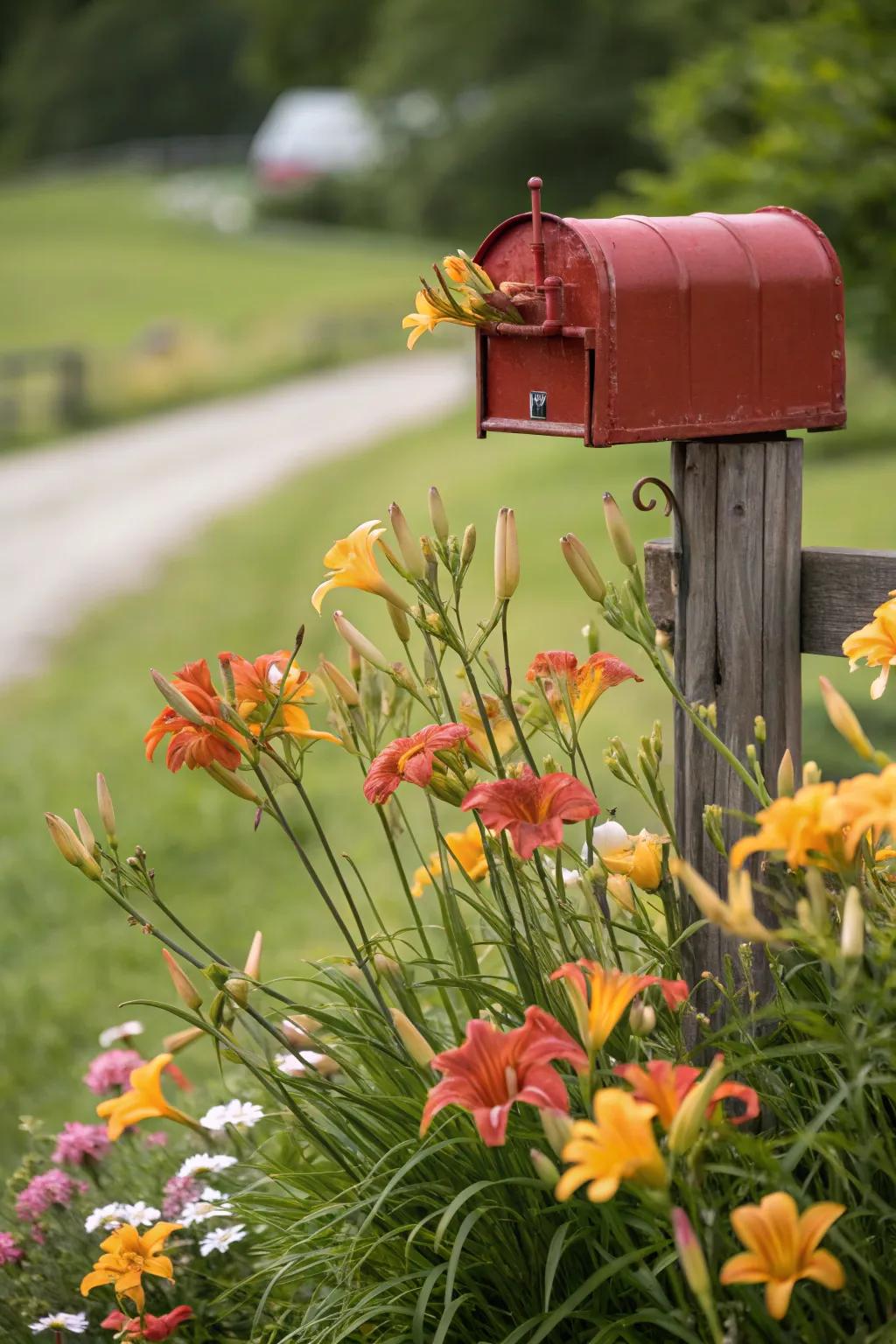 Perennials provide lasting beauty around your mailbox with little maintenance