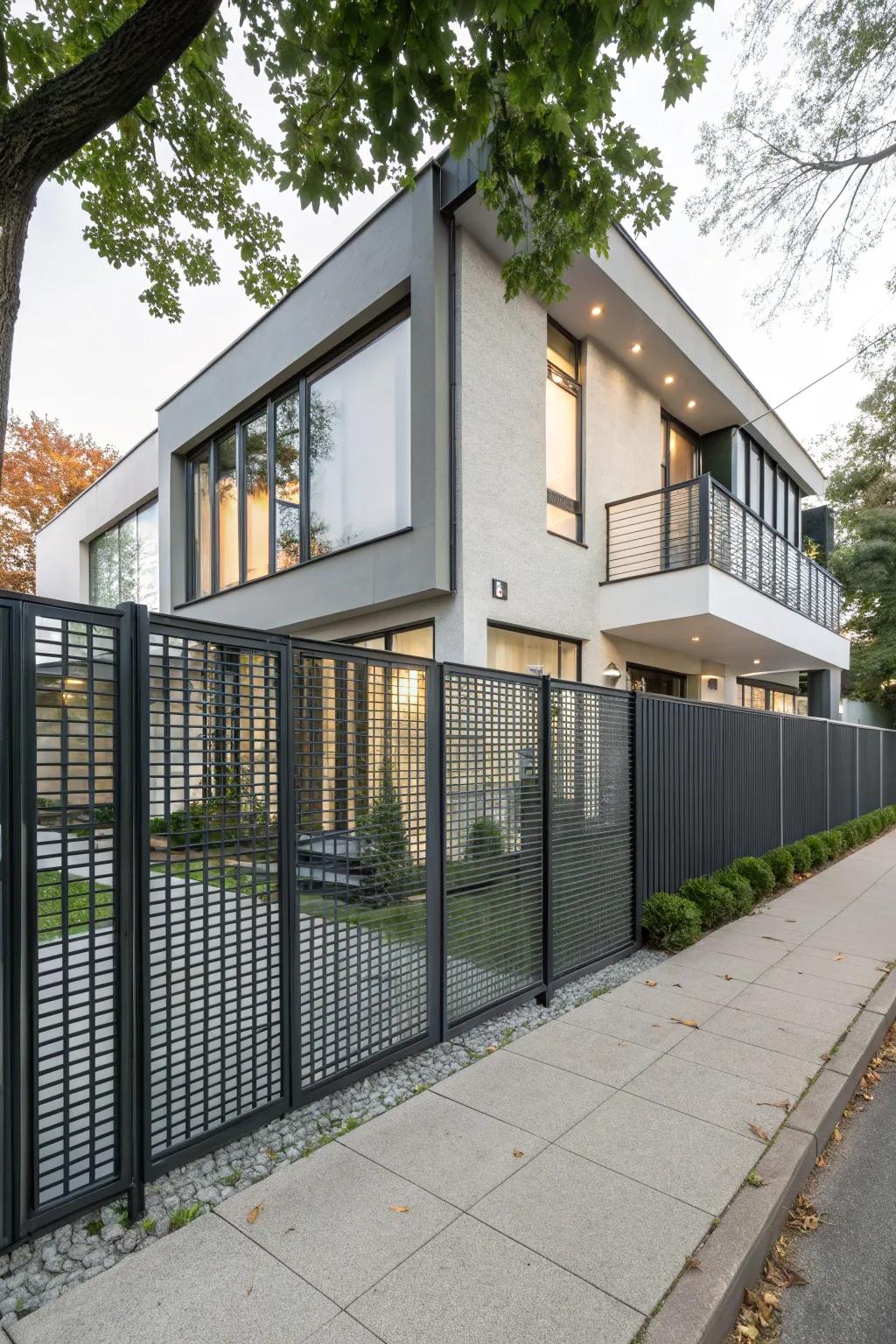 Minimalist panels enhance modern architecture