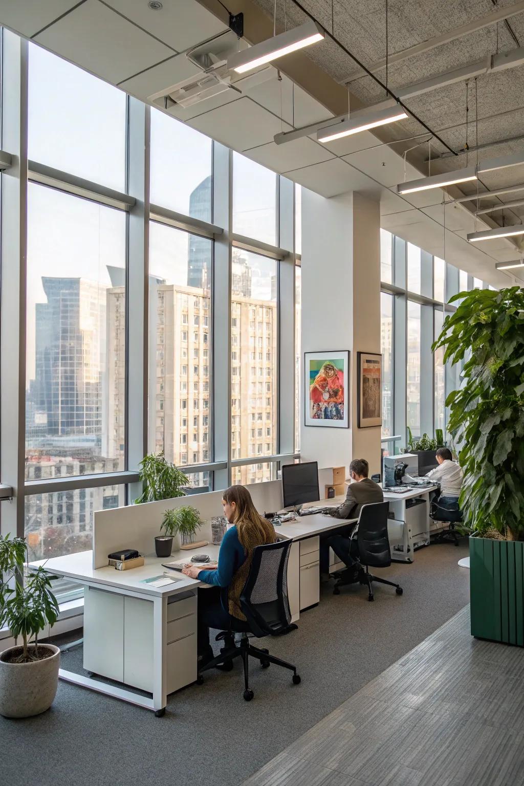 Sunlight can improve creativity and mood.