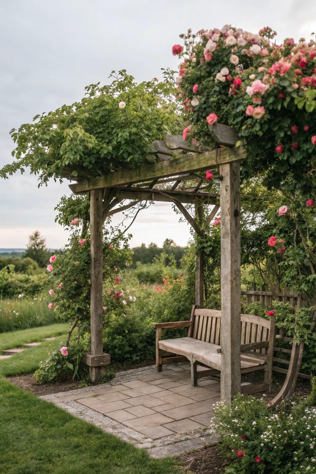 A shaded structure can change your garden into a stunning hideaway.