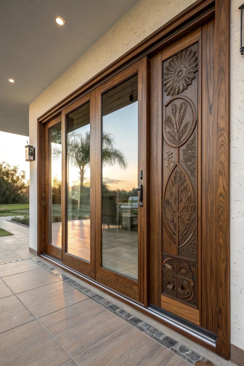 Effortless elegance and functionality: Transform your compact patio with these stunning sliding doors.