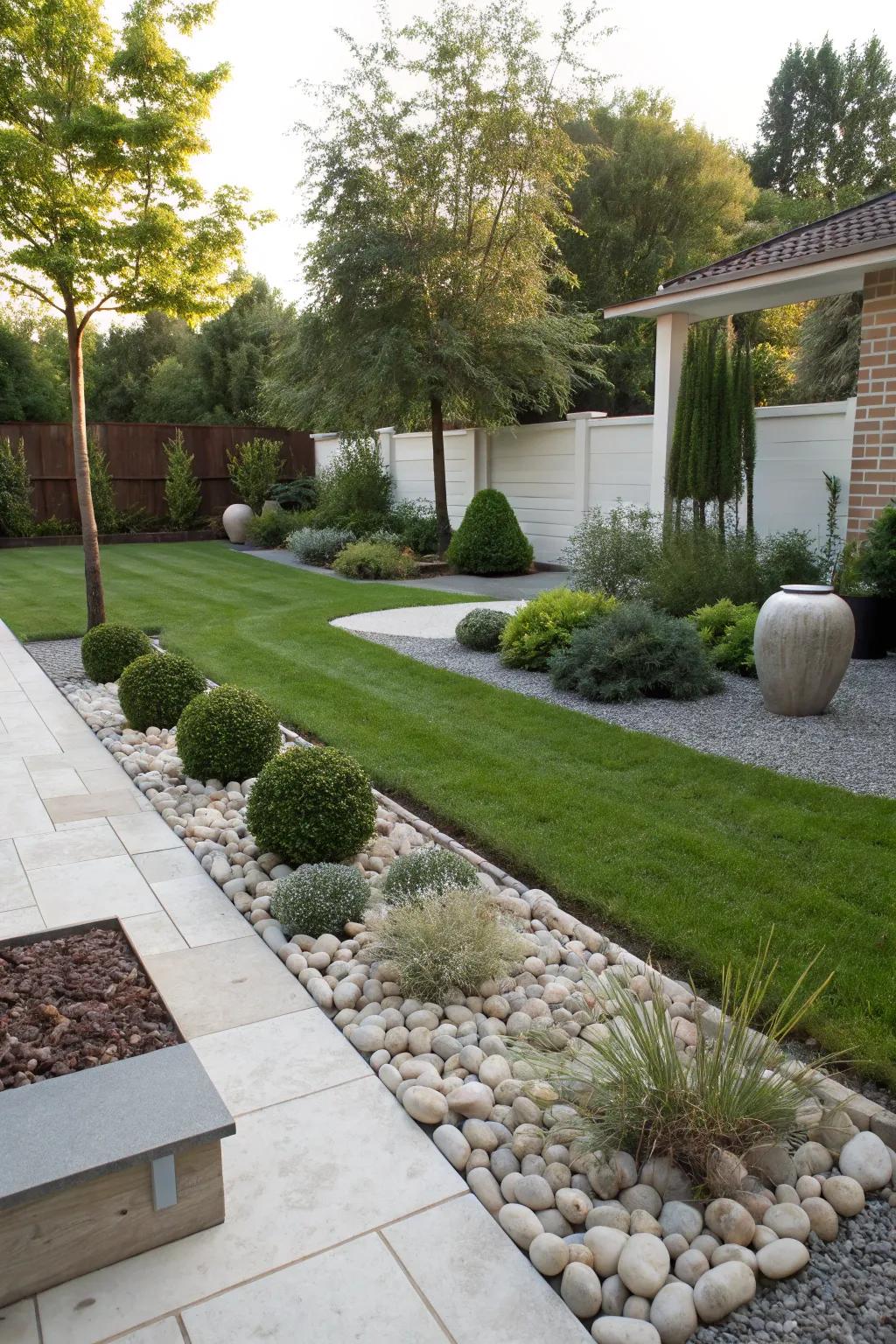 Shingles and chippings bring a refined flair to your garden's look.