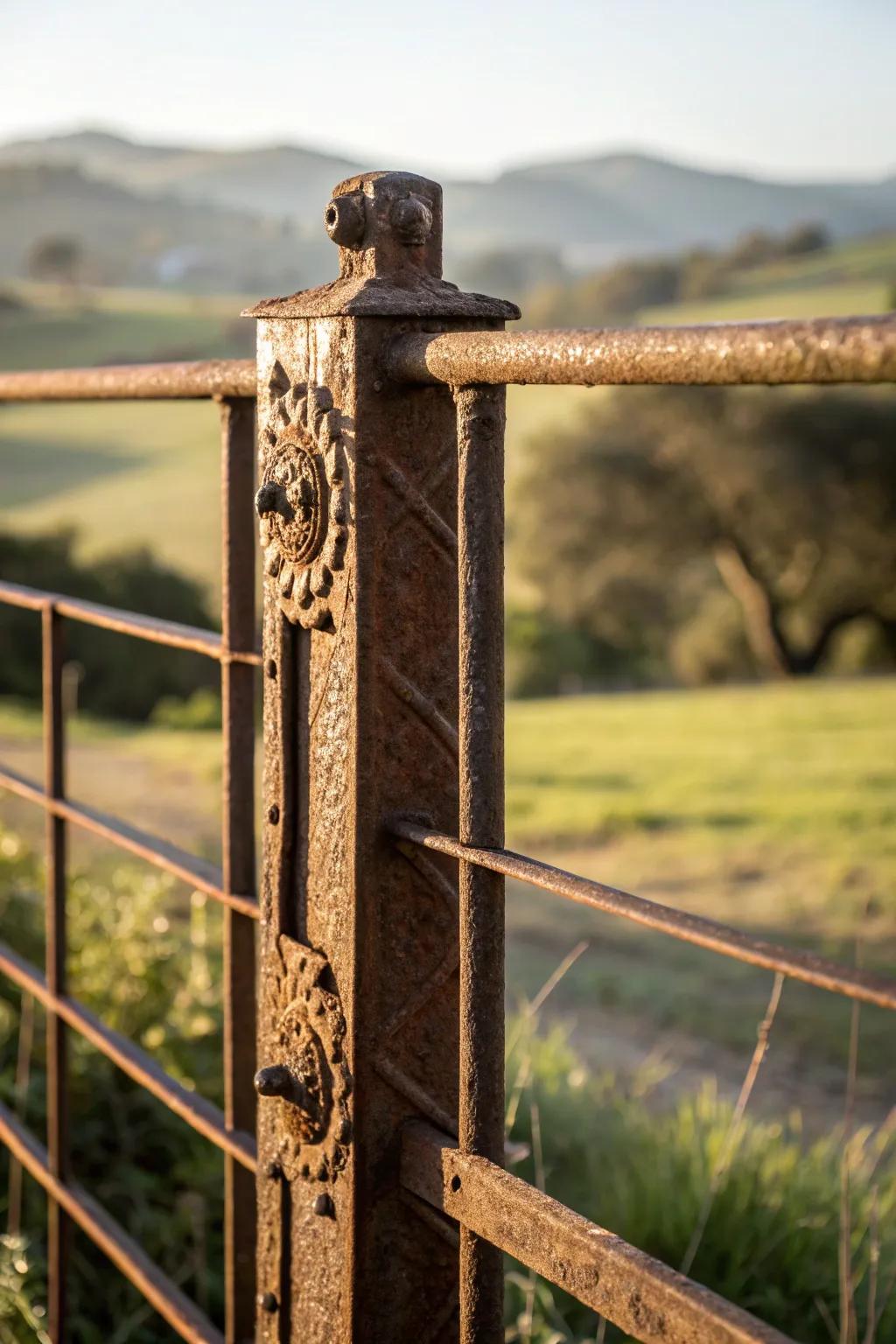 Embrace timeless charm with weathered steel panels that echo the rustic elegance of countryside barns.
