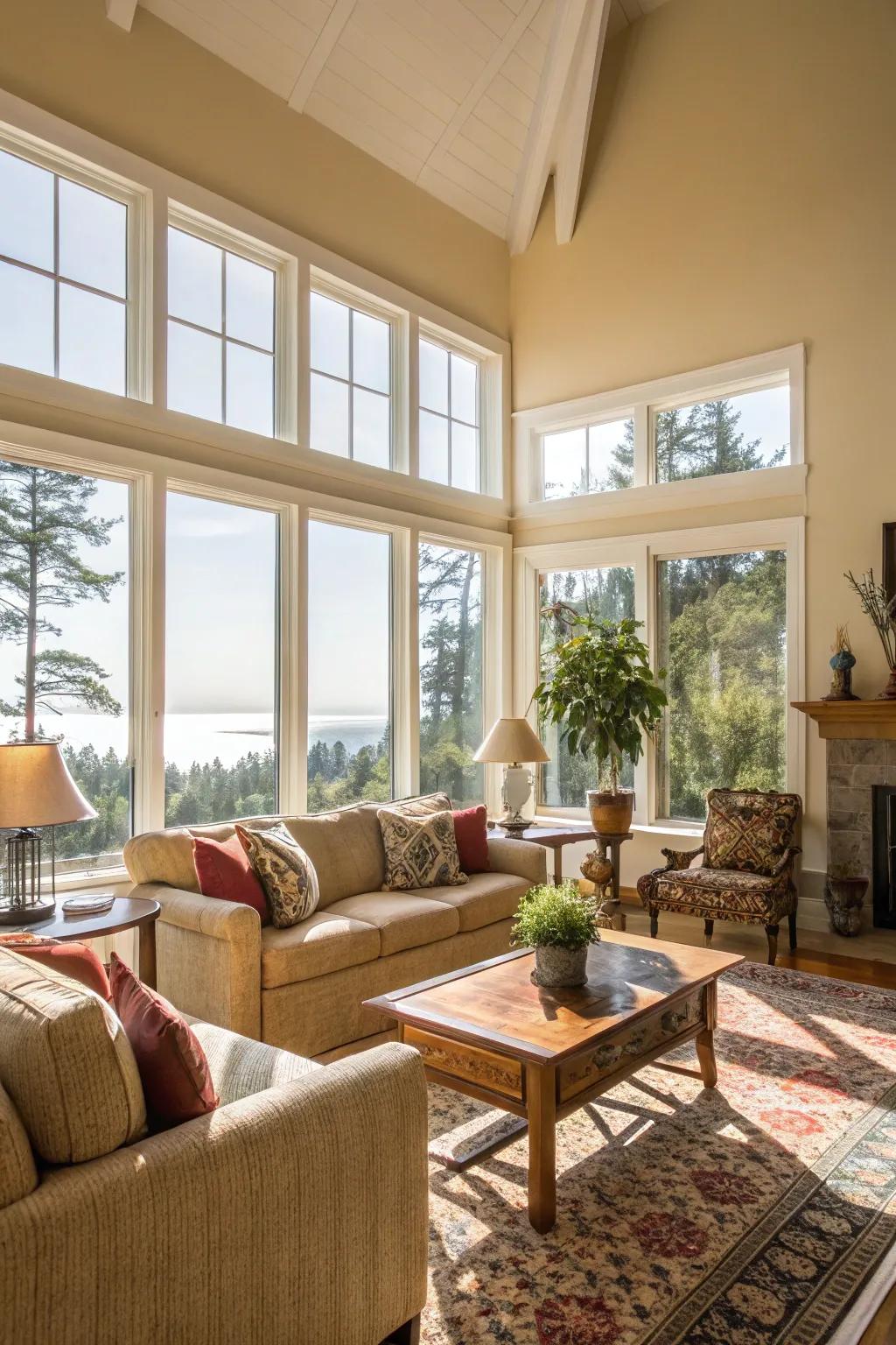 Expansive windows metamorphose your supplementary lounge into a radiant sanctuary.