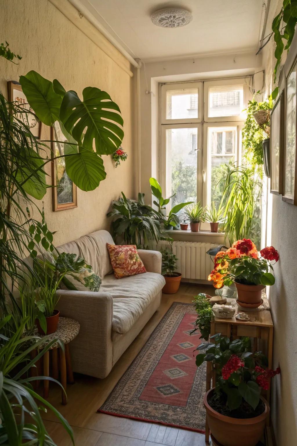 Indoor plants add vibrancy and a natural element to your space.