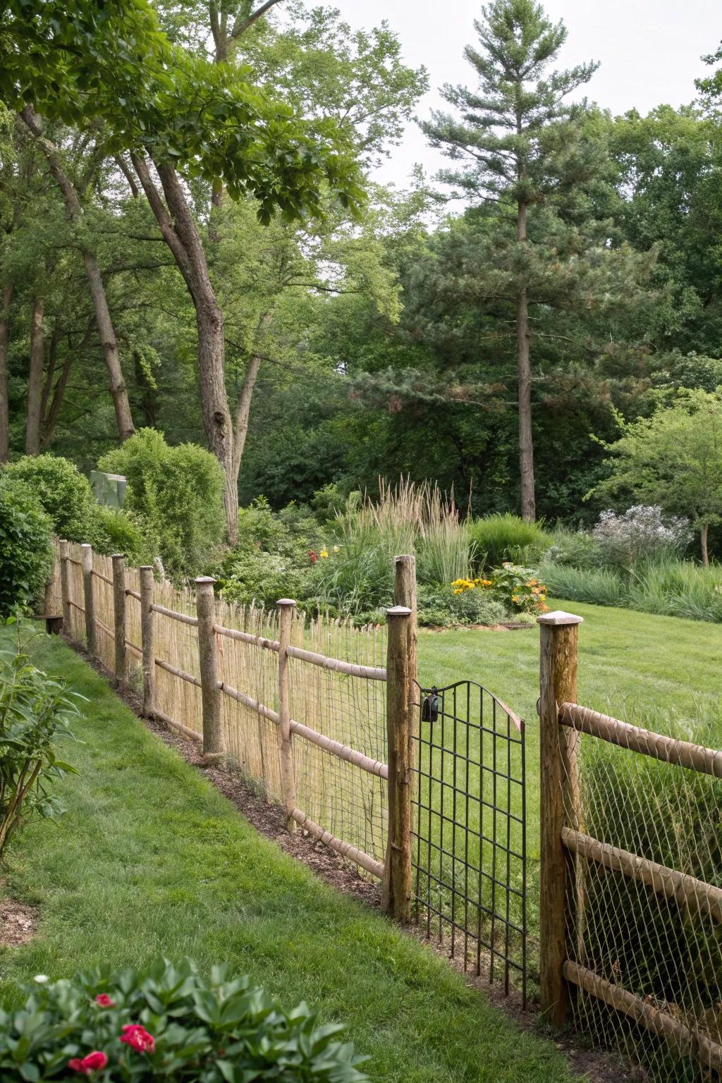 Non-invasive fencing provides a straightforward way to add privacy without lasting alterations.