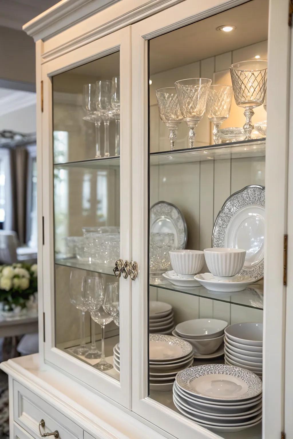 Display your finest items with clear-front display cabinets.
