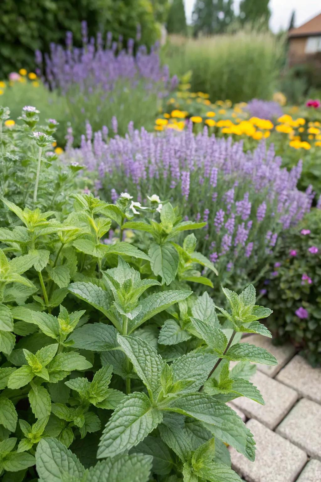 Herbs are guarding your garden.