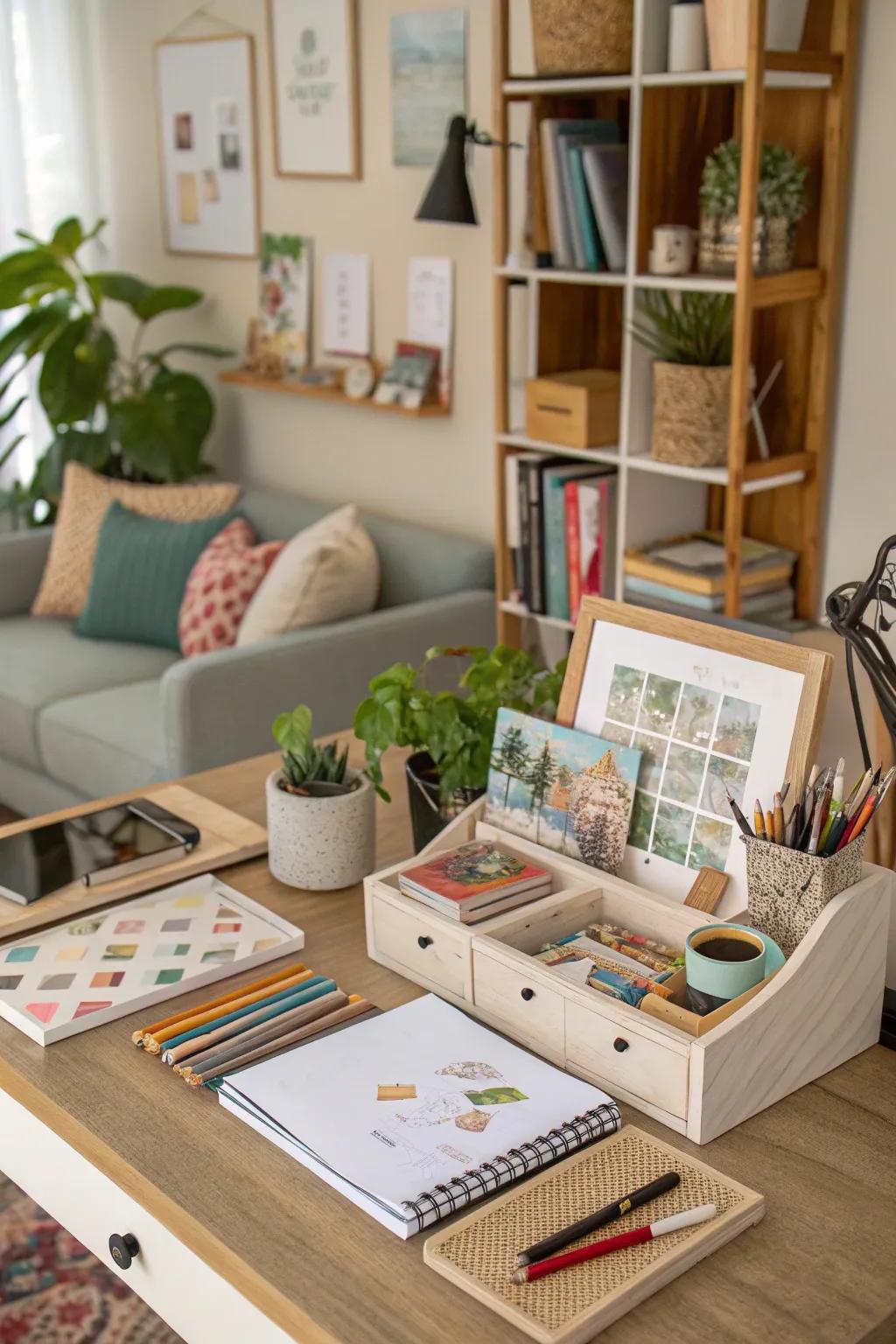 DIY projects add a personal and creative touch to your office.