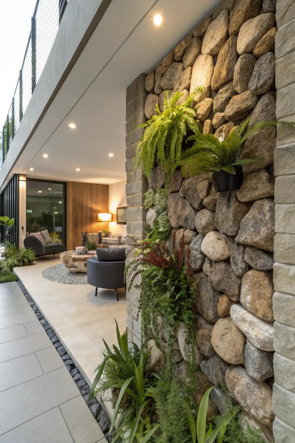 Rock garden wall art transforms your walls into living canvases.