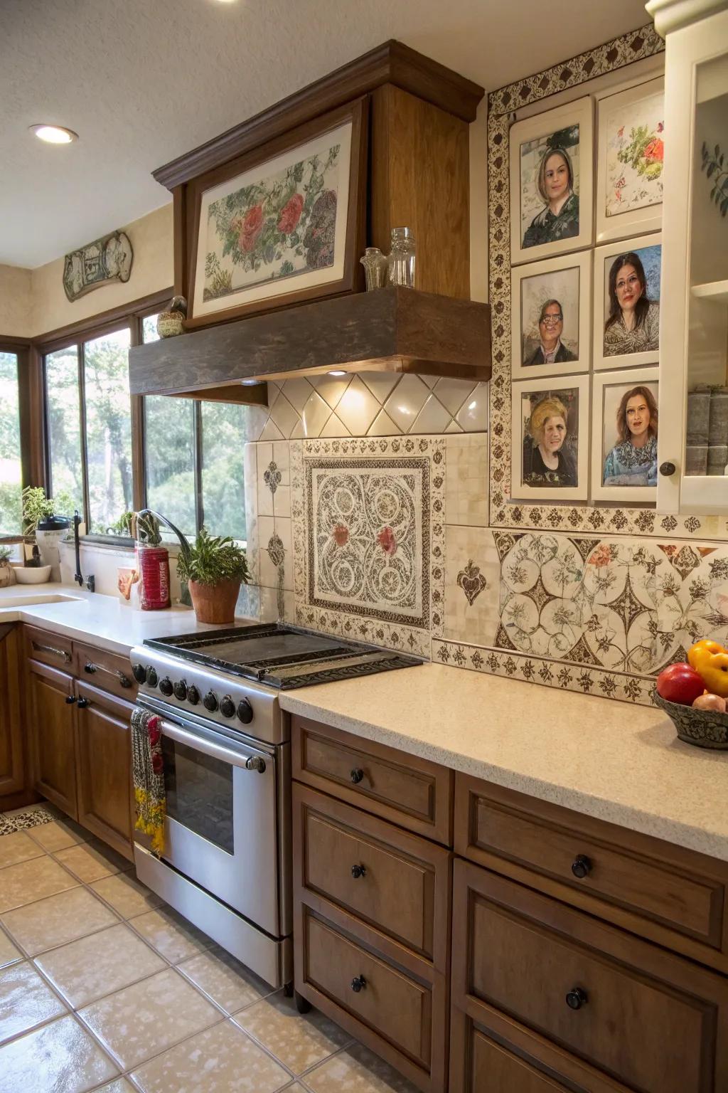 Personalized tiles add a unique, personal touch.