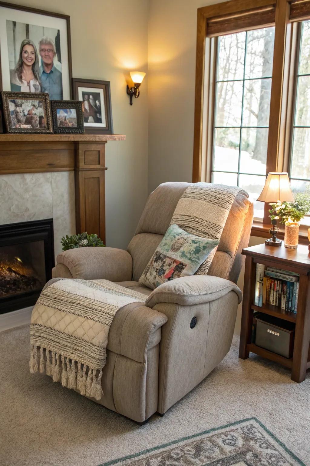 A personal touch with decor elements that make the space feel like home.