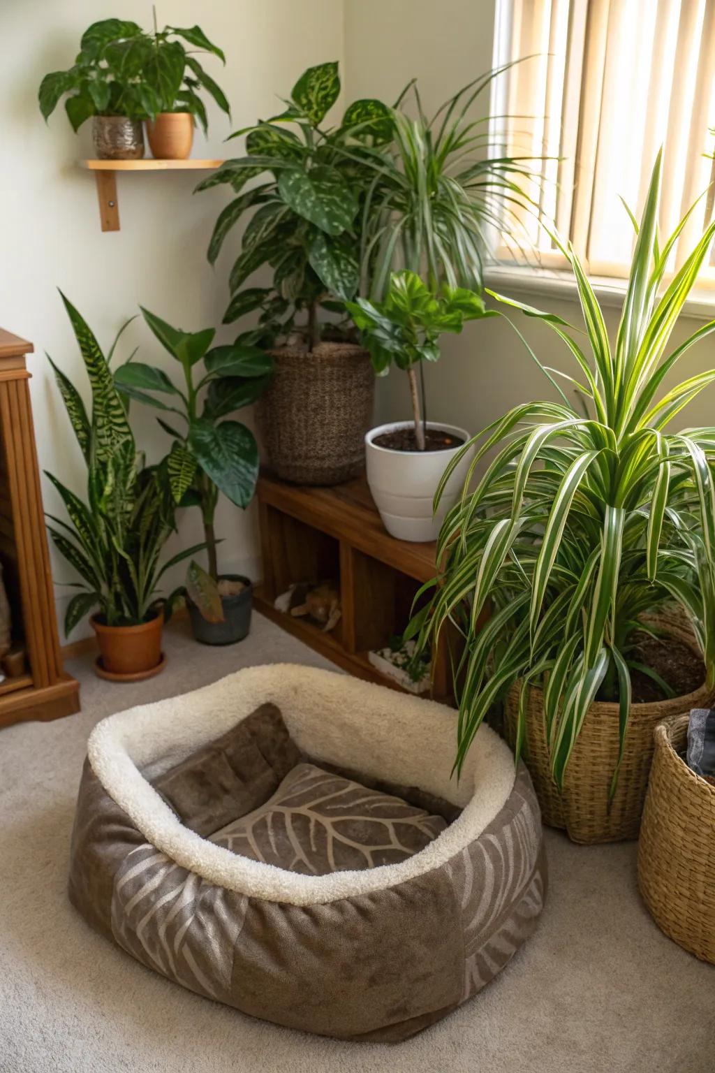 Architect pet-amenable botanical zones for secure and fashionable abodes.