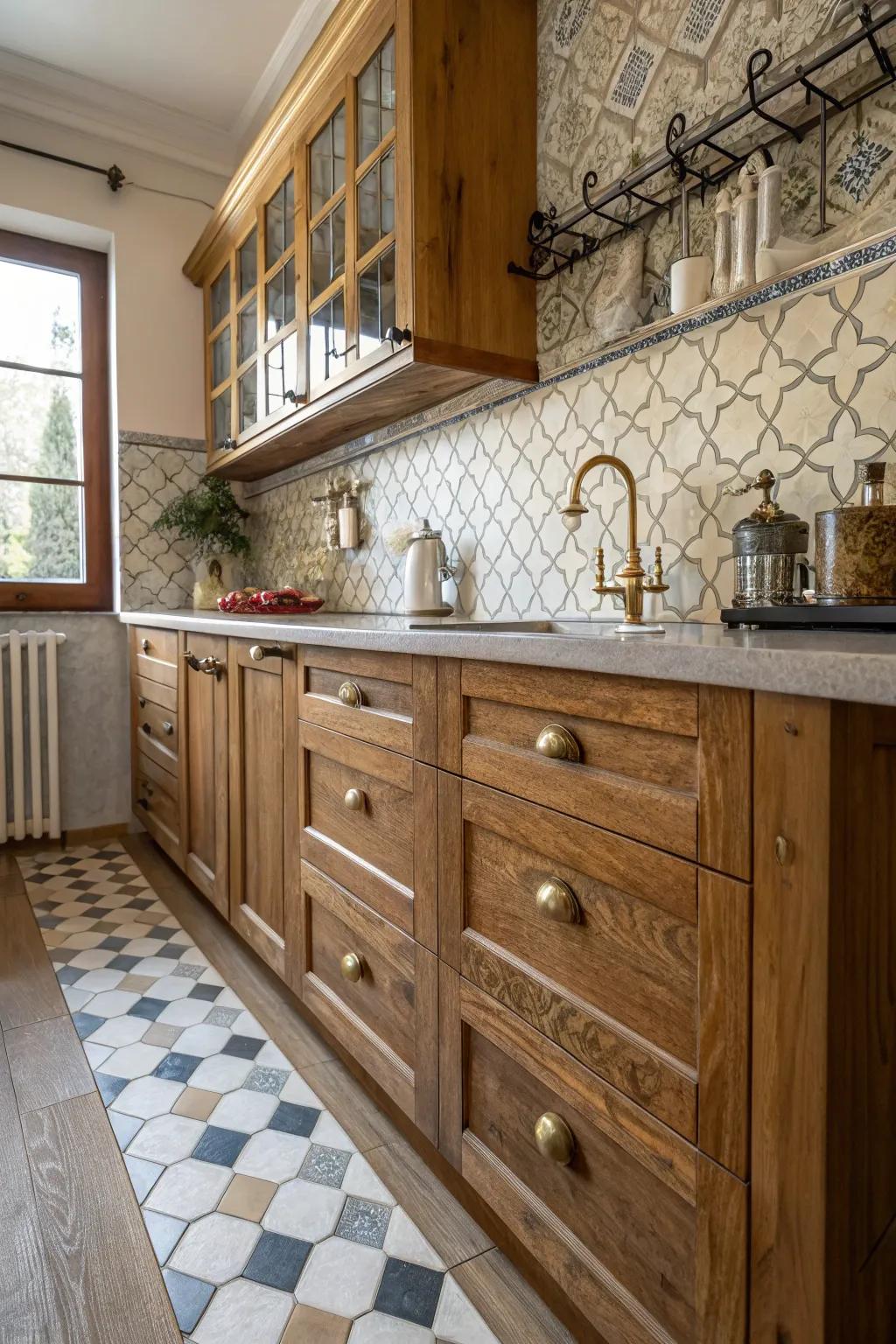 Enchanting details infuse personality into small kitchen designs.