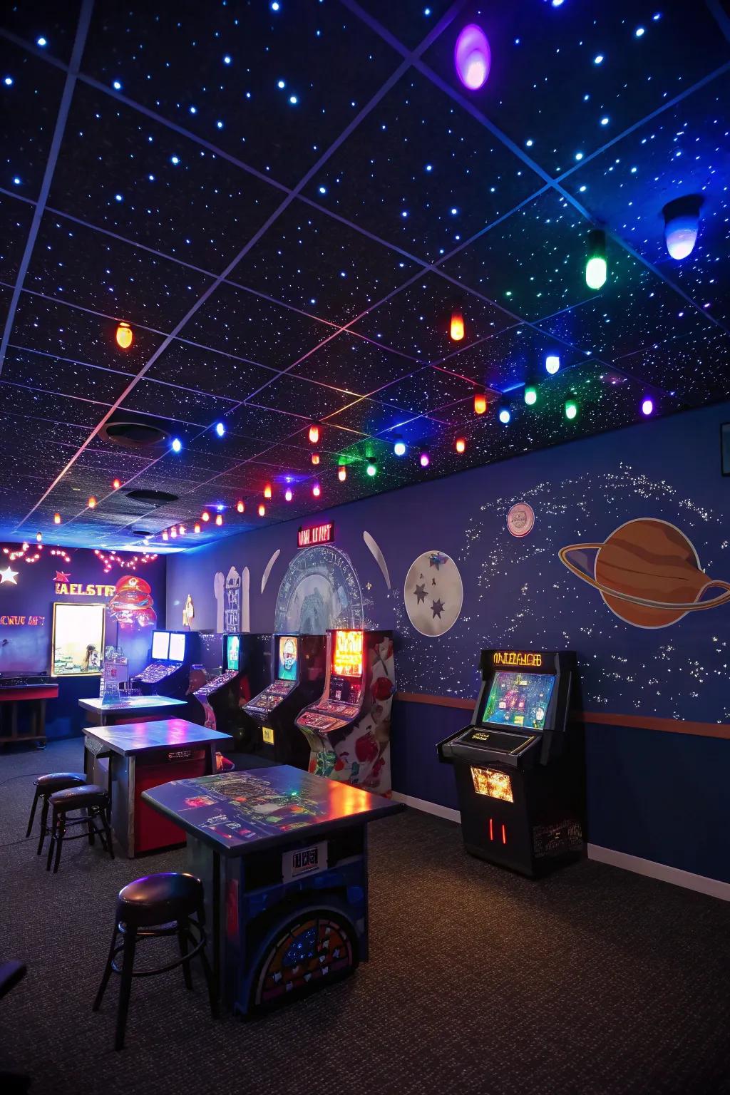 A fun theme adds personality and cohesion to your game room.