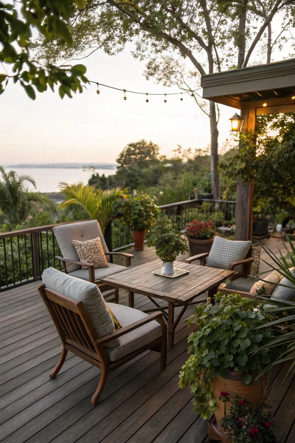 Create an inviting gathering space for socializing.