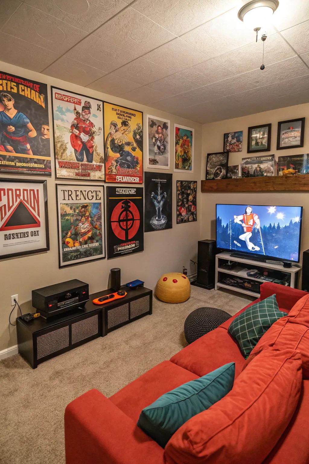 Themed decor introduces a personal element to your game room, turning it into something distinctly yours.